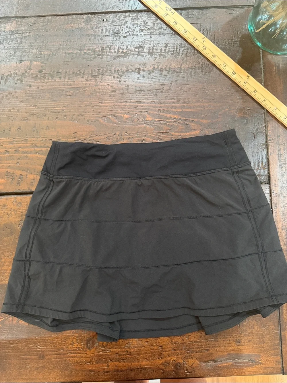 Lululemon Pace Rival Skirt Black Tennis Golf Athleisure Skort Size 6⁠